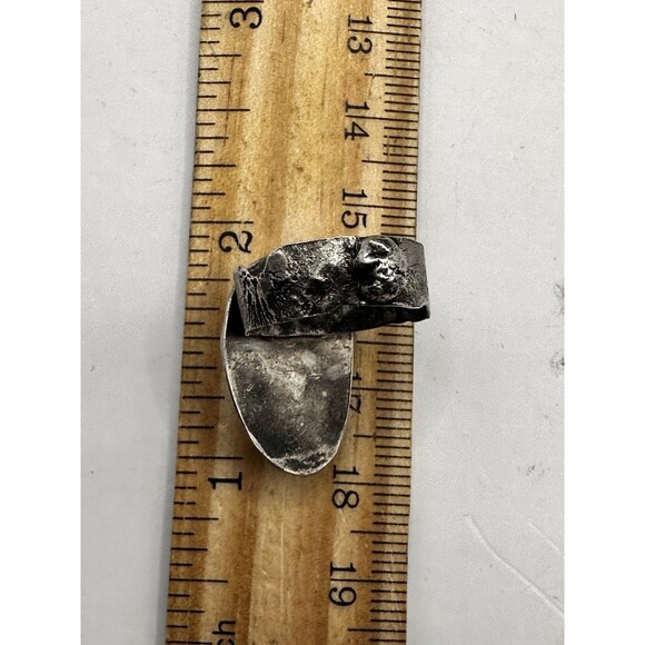 Mexican Fire Opal Sterling Silver Ring Size 5.75 Artisan Natural Gemstone - Picture 15 of 16